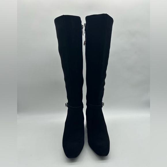 Blondo Twyla Waterproof Tall Boots Black Suede Size 9M Block Heel New In Box - Picture 5 of 13